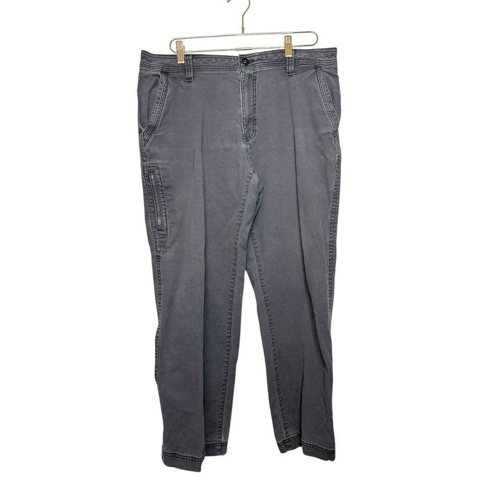 GH Bass Co Mens Gray Cargo Pants‎ Size 36x30 Casual Workwear Cotton Blend